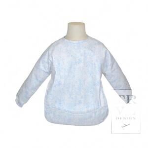 NEW TRVL DESIGN kid's perfect smock top in bunny toile blue
